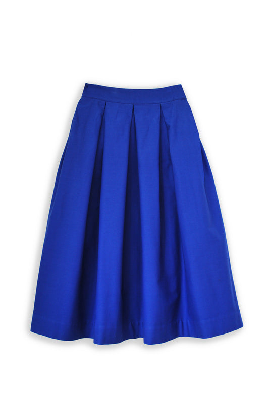 Diane full volume skirt in Klein blue