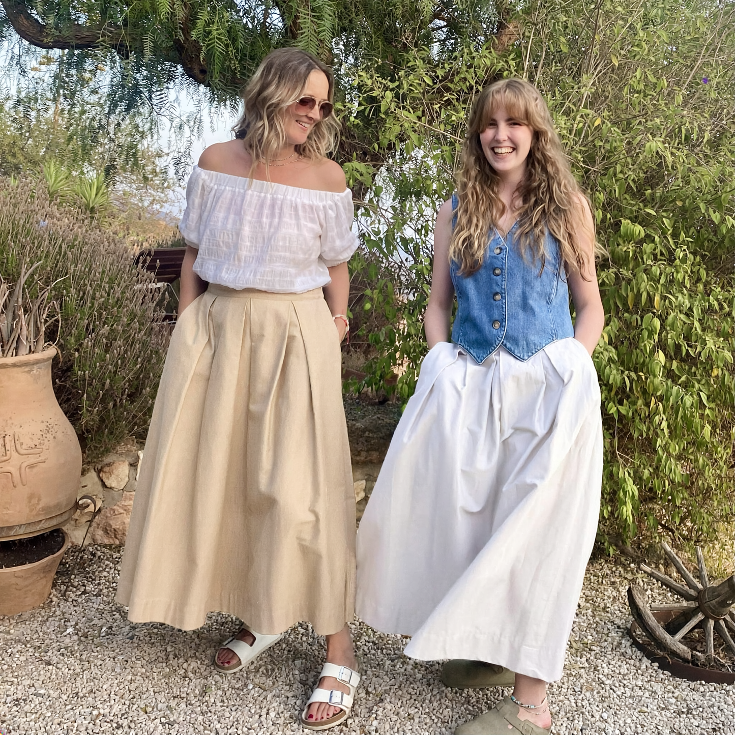 Diane full volume skirt in Cloud