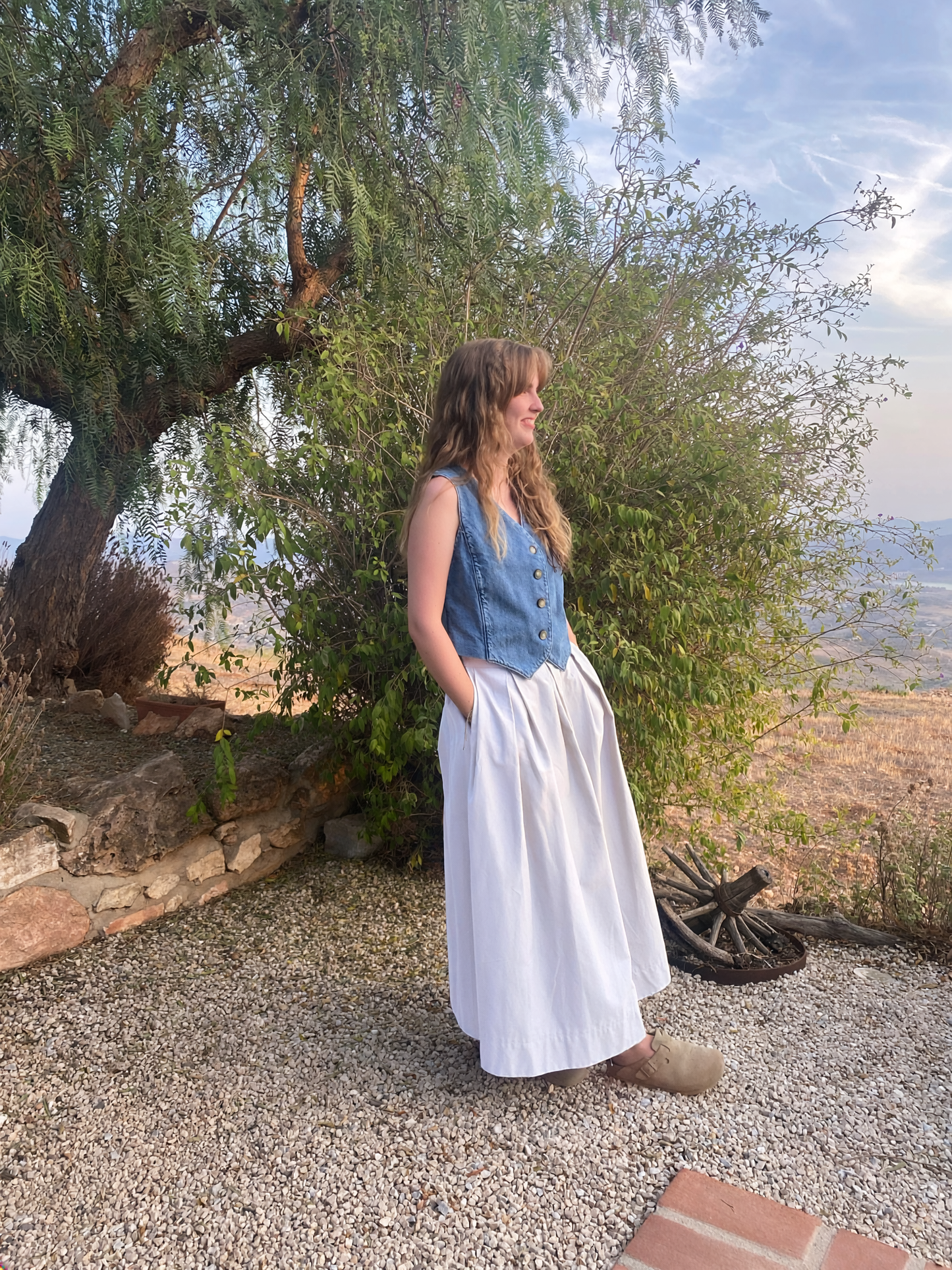 Diane full volume skirt in Cloud