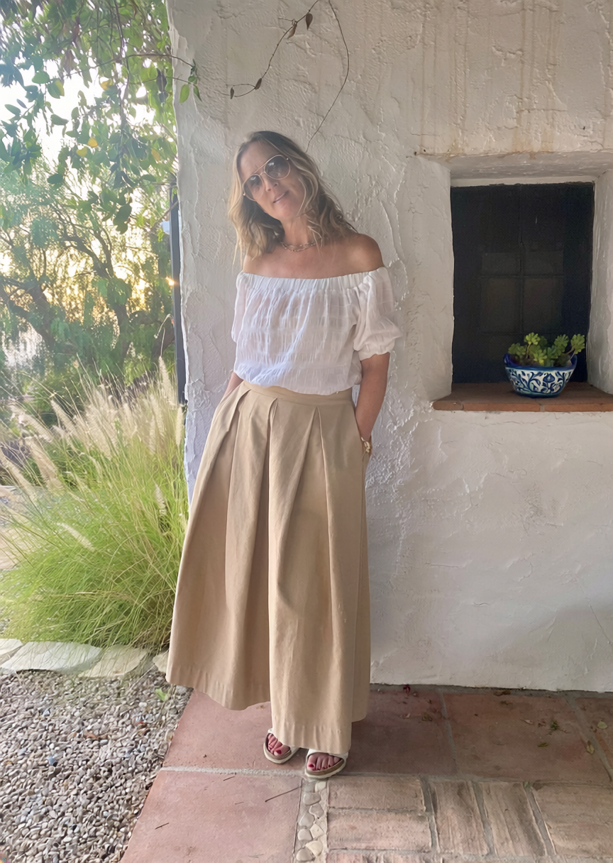 Diane full volume skirt in Champagne