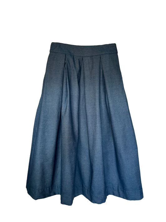 Diane' full volume skirt in Denim