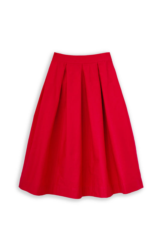 'Diane' full volume skirt in Poppy