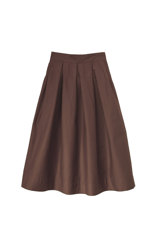 'Diane' full volume skirt in Espresso