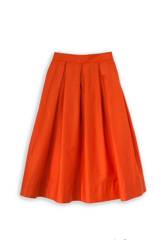 Diane full volume skirt in Tangerine